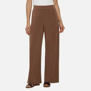 Three Dots Ladies' Pull-On Wide Leg Pant  Brown S